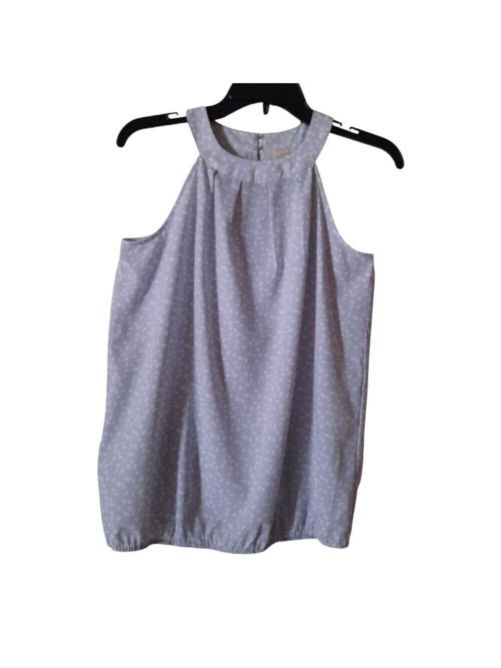 Loft Outlet Gray Sleeveless Blouse Size Extra Small